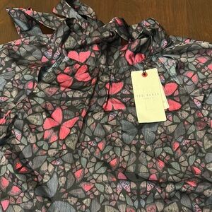Ted Baker Floral Blouse size 8/10